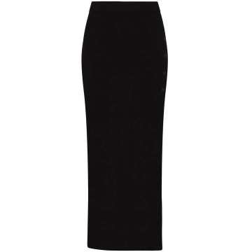 Fordham side-slit pencil skirt