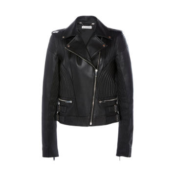 Earhart Stitched Leather Jacket