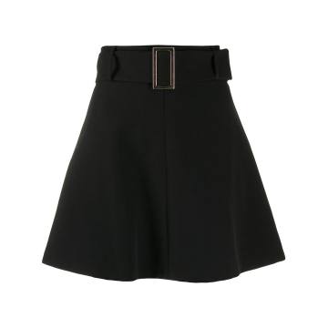 belted short skirt