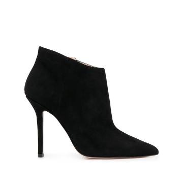 pointed 110 mm suede boots