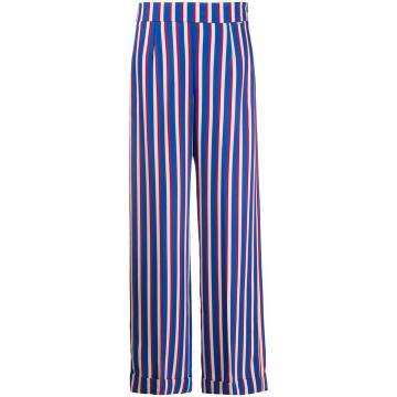 striped wide-leg trousers