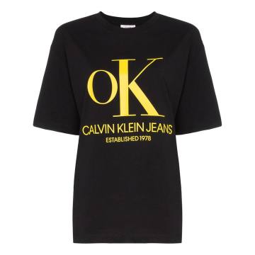 Ok Calvin Klein Jeans logo全棉T恤