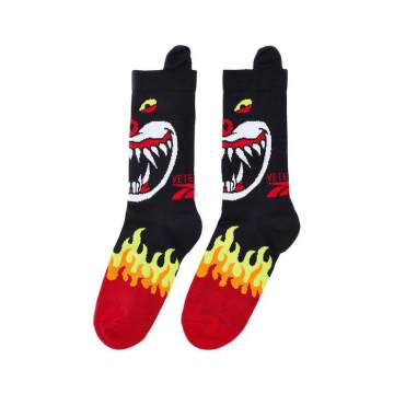 Monster怪兽火焰图案中筒袜