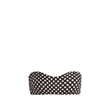 Sunglass polka-dot print bikini top