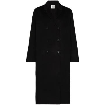 Picos double-breasted wool coat