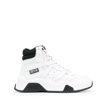 hi-top lace trainers
