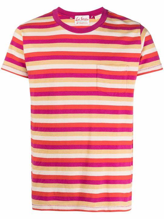 striped short-sleeve T-shirt展示图