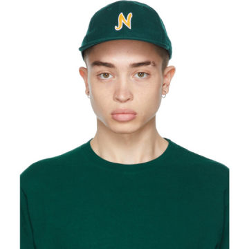 绿色 N 棒球帽