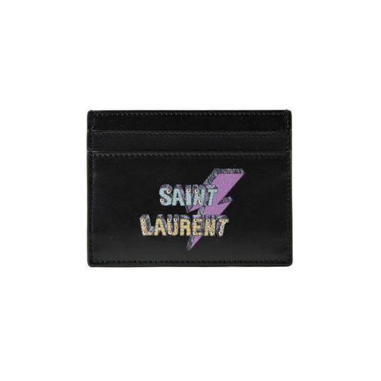 Saint Laurent Credit Card Holder Sport Logo展示图