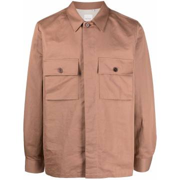 longsleeved patch-pocket shirt