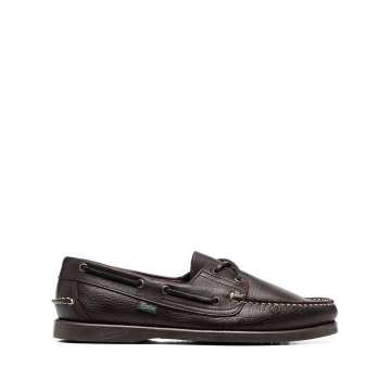 Barth leather boat shoes