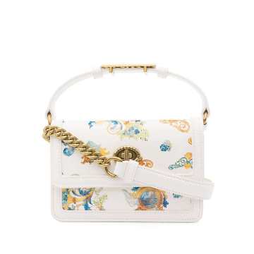 baroque-print mini bag