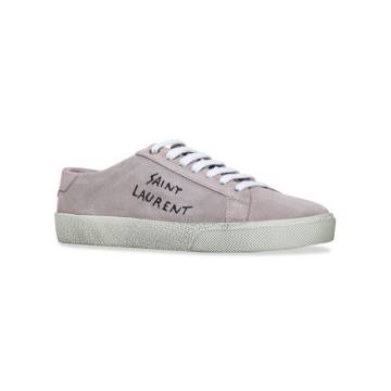 Suede Court Distressed Sneakers