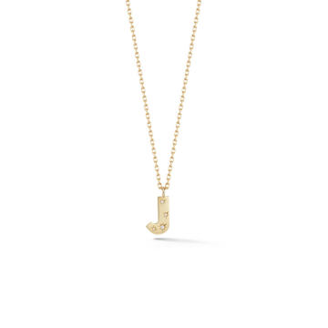 18K Yellow Gold Anniversary Initial Necklace