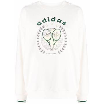 Tennis Luxe graphic sweater