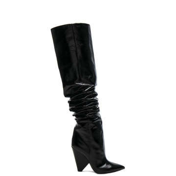 Leather Niki Thigh High Boots