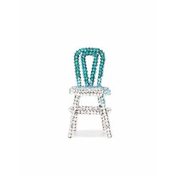 crystal-embellished chair earring