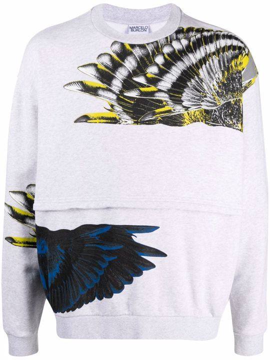 Wings-print sweatshirt展示图