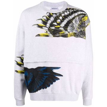 Wings-print sweatshirt