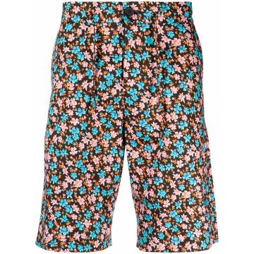 floral-print deck shorts