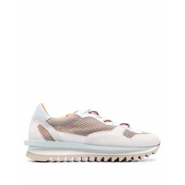 panelled chunky-sole sneakers