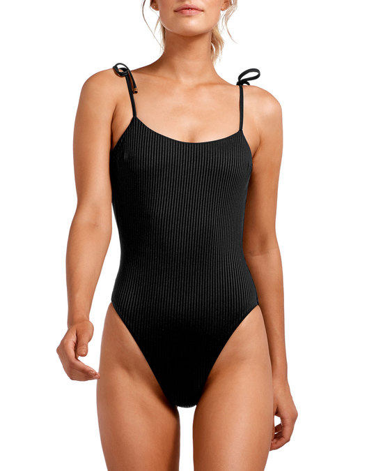 Valentina Eco Rib Scoop-Back One-Piece Swimsuit with Shelf Bra展示图