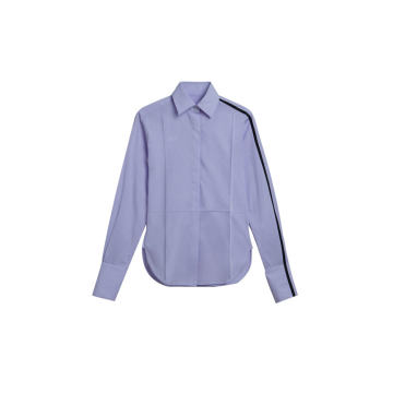 Mia Stripe-Detailed Cotton Shirt
