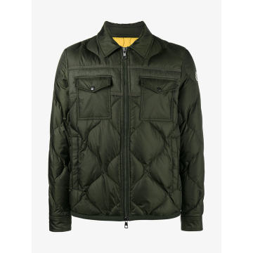 quilted feather down jacket