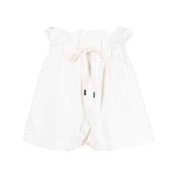 paperbag-waist drawstring-fastening shorts