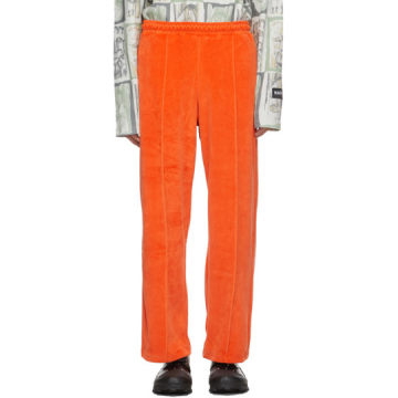 橙色  M-Suininki 天鹅绒运动裤