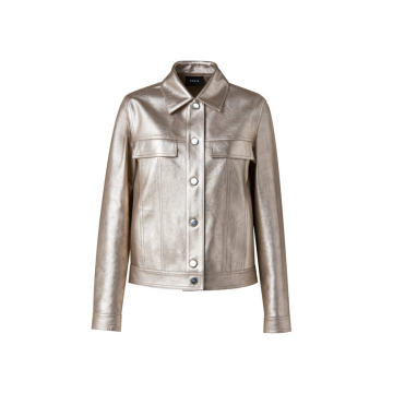 Gemini Pearlized Leather Jacket
