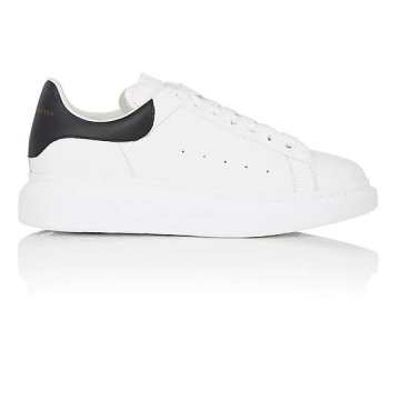 Oversized-Sole Leather Sneakers