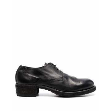 chunky leather derby shoes