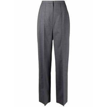 wide-leg wool-blend trousers