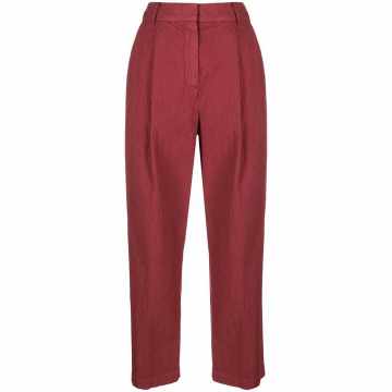 Market cotton seersucker trousers