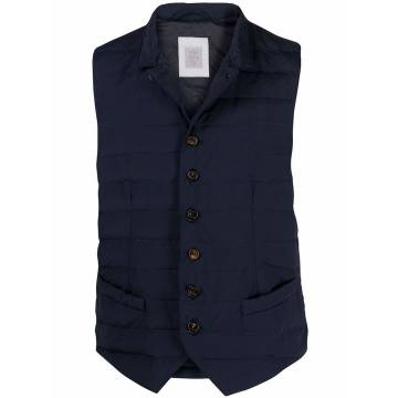 down-padded button-up gilet