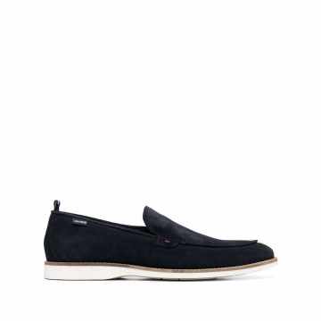 almond-toe casual slip-on loafers