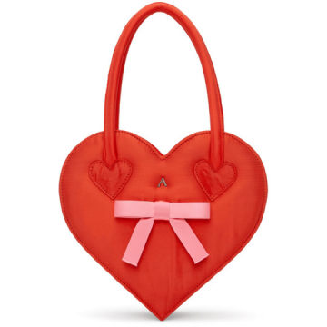 红色 Heart 手提包