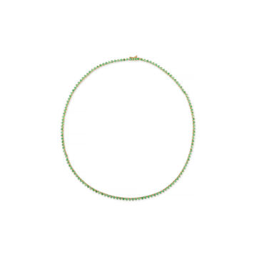 14K Yellow Gold Sienna Emerald Necklace