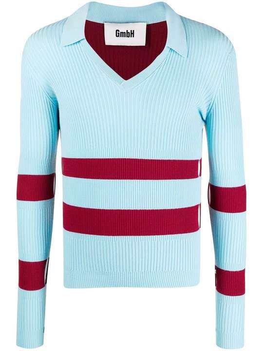 Ran intarsia-knit stripe jumper展示图