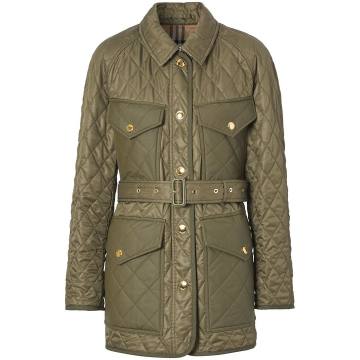 diamond quilted field jacket