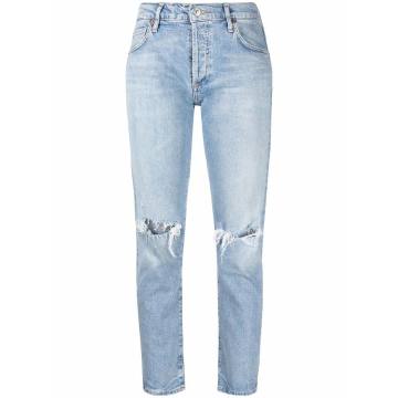 Charlotte distressed-knee jeans
