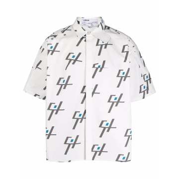 geometric short-sleeve shirt
