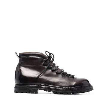 arctic leather lace-up boots