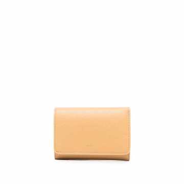 Classic Continental tri-fold grained leather waller