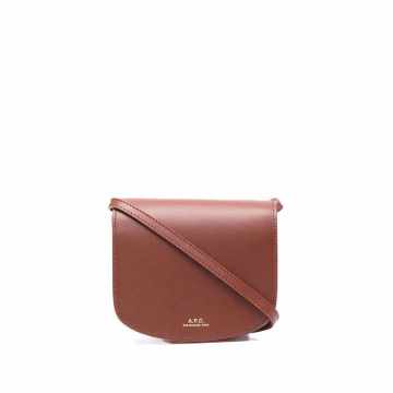 mini Dina saffiano-leather bag