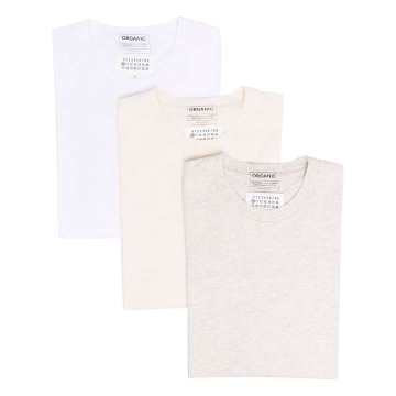 pack of three organic cotton T-shirts