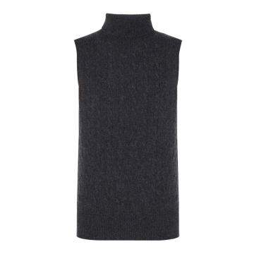 The Russell Cashmere-Wool Turtleneck Sweater Vest