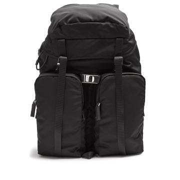 Front-pocket nylon backpack