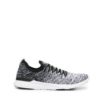 knitted low top sneakers